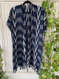 Handwoven light weight kimono ( blue )