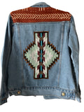 Hand beaded South West denim jacket