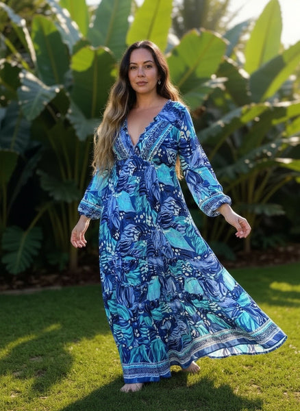 Long Sleeve Bohemian Maxi dress